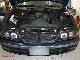 【OEM 部品で格安修理】 ラジエター交換　BMW 528i （E39）のクーラント漏れ